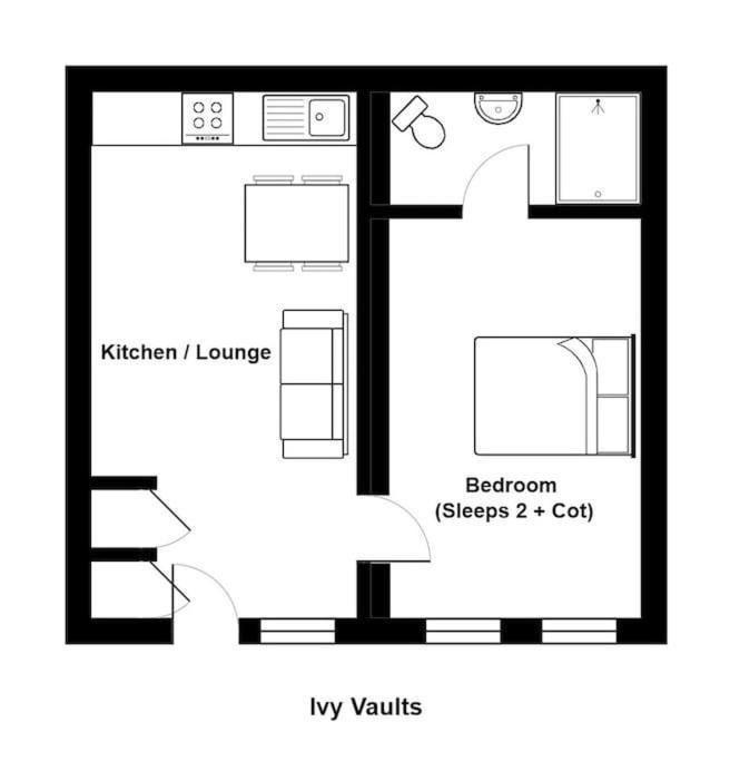 Unique 1 Bedroom Apartment-Bath Esterno foto